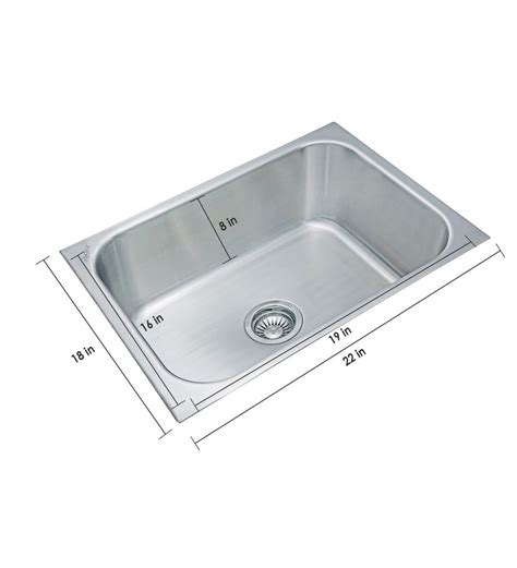 Buy Futura Dura Stainless Steel Single Bowl Kitchen Sink X Online