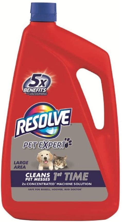 Resolve Pet Carpet Steam Cleaner Solution 288 Fl Oz 6 Bottles X 48 Oz