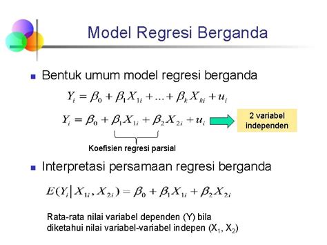 Ekonometrika Pertemuan Analisis Regresi Berganda Dosen Pengampu