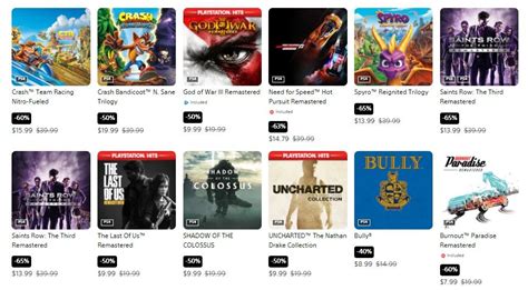 Playstation Store Sale Discounts Remasters And Retro Games