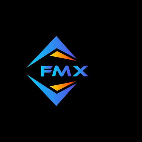 Fmx Abstract Technology Logo Design On Black Background Fmx Creative