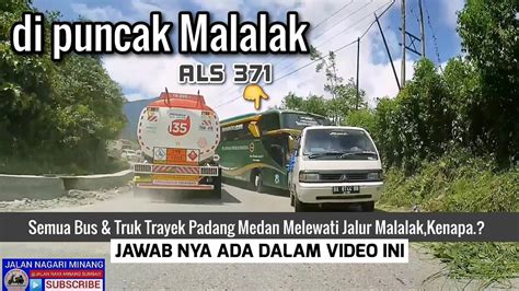 Bus Als Melintas Di Puncak Panorama Malalak Youtube