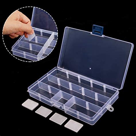 SGHUO Jewelry Organizer Box 6 Pack 15 Grid Storage Boxes With