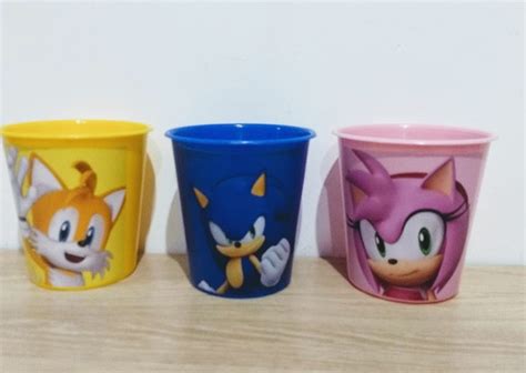 Balde De Pipocas Sonic Elo Produtos Especiais