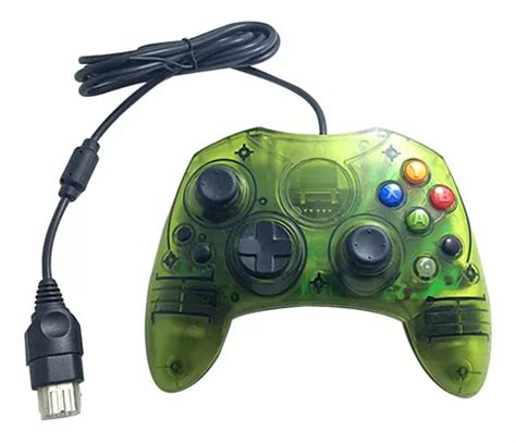 Control Para Xbox Clásico Alambrico1 5 Estilo Original Verde Meses