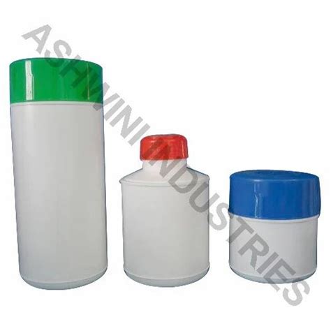 Screw Cap HDPE Cylindrical Bottles Use For Storage Chemical 50 350