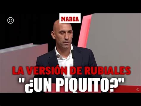 La secuencia del beso según Rubiales Un piquito MARCA YouTube