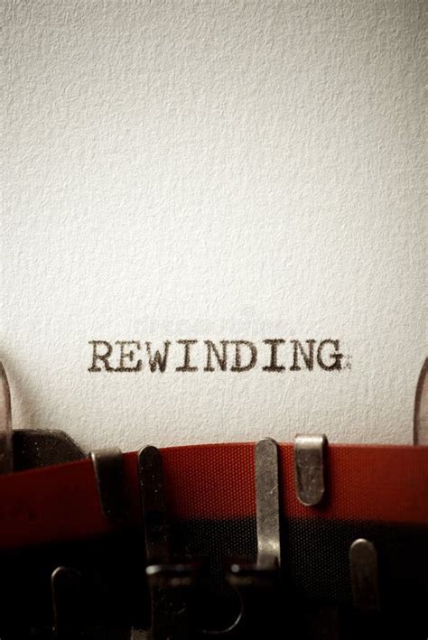 rewinding concept view stock image image  tape beginning