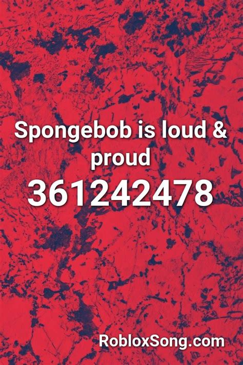 A Red Background With The Words Spongebob Is Loud And Proud In White