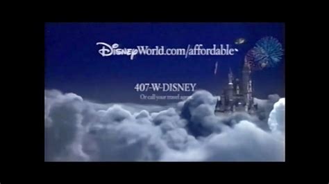 Walt Disney World Resort Affordable Television Commercial 2008 Youtube