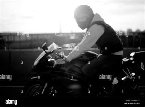 Man Riding Motorcycle Hi Res Stock Photography And Images Alamy