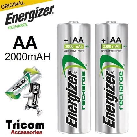 Jual Baterai Energizer Rechargeable Aa Mah Pcs Shopee Indonesia