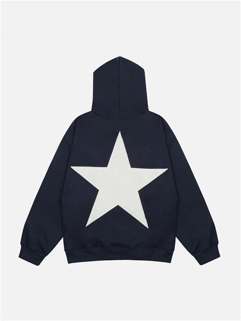 Aelfric Eden Star Print Color Contrast Hoodie Aelfric Eden