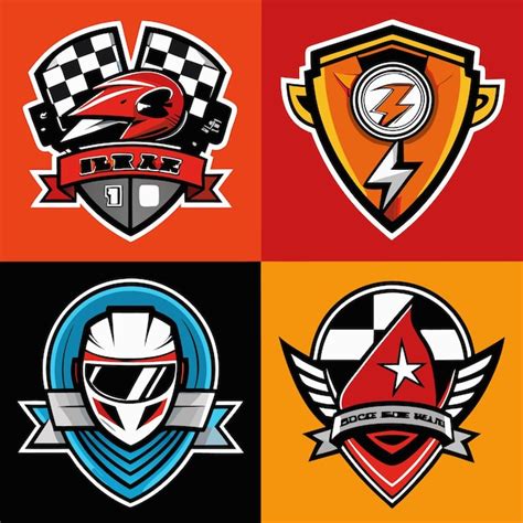 Racing And Motorsport Emblems Highperformance Logo Designs For