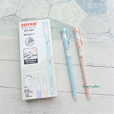 Jual Bolpen Joyko GP 334 Erasable Gel Hitam 0 5mm Ballpoint Bolpoin