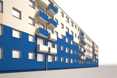 3D Model Apartment Building 153 VR AR Low Poly CGTrader