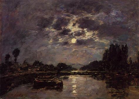 The Effect Of The Moon 1891 Eugene Boudin