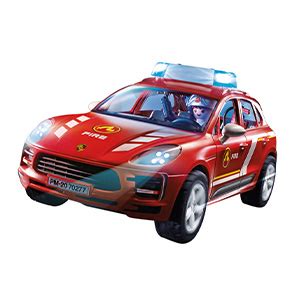 PLAYMOBIL Porsche 70277 Porsche Macan S Feuerwehr Mit Licht Und