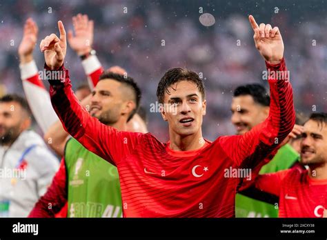 Dortmund Germany June Kenan Yildiz Of Turkiye Celebrating His