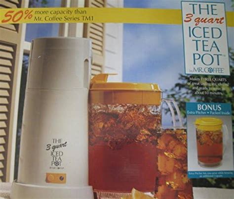 3 Quart Iced Tea Maker By Mr Coffee Electric Ice Tea