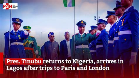 Pres Bola Ahmed Tinubu Returns To Nigeria Arrives In Lagos After