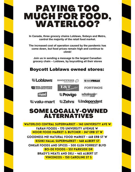 For Those That Are Still Boycotting Loblaws Ive Created A Poster With