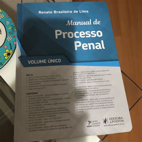 Manual de Processo Penal Renato Brasileiro 7a Edição 2019 Livro