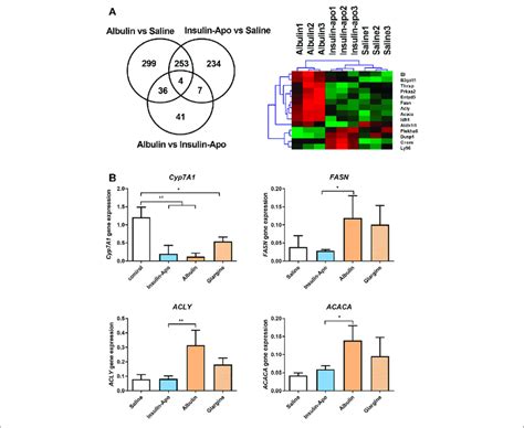 Differential Effects On Gene Expression In The Liver A Venn