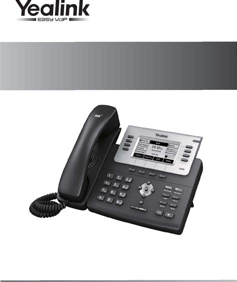 Yealink T27p Ip Phone User Manual Yealink Sip T27p T27g Quick Start