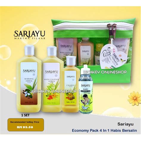 Sariayu Set Bersalin Set Berpantang 4 In 1 Tapel Pilis Param