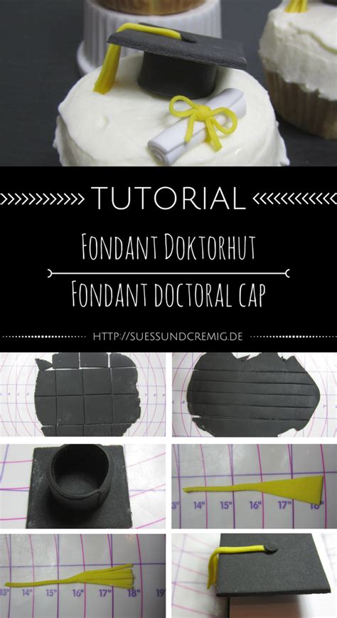 Fondant Doktorhut Anleitung Fondant Doctoral Cap Tutorial Diy Süß