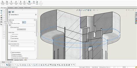 How Do I Hide Tangent Edges On Section View Grabcad Questions