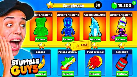 ASÍ ES el NUEVO PASE de STUMBLE GUYS 0 47 skins especiales YouTube