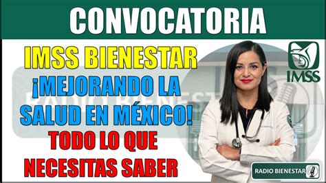 Imss Bienestar Convocatoria Abril 2024 Ddene Esmaria