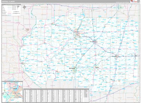 Central Illinois Map With Cities Map