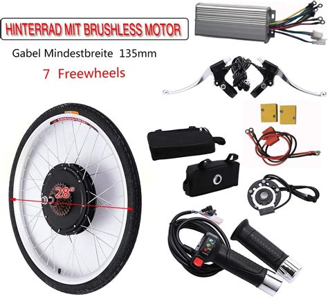 BTdahong 28 Zoll Elektrofahrrad Umbausatz Hinterrad Heckmotor E Bike