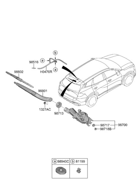 Rear Wiper Washer Kia Sportage Hybrid