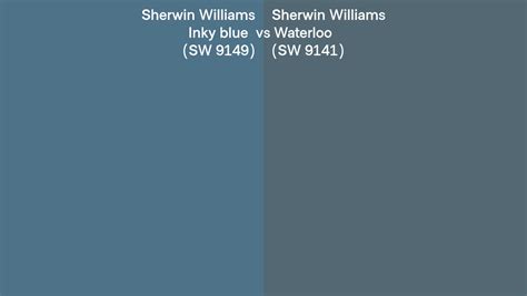 Sherwin Williams Inky Blue Vs Waterloo Side By Side Comparison