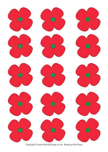 Free Printable Poppy Template - ClipArt Best