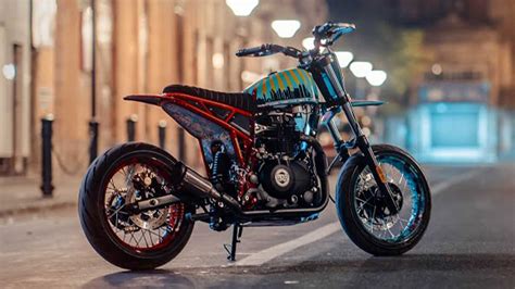 Bombay Custom Works' Royal Enfield Scram 411 Goes Supermoto