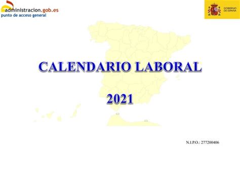 Calendario Laboral 2021 Ppt