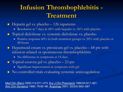 Ppt Superficial Venous Thrombophlebitis To Treat Or Not To Treat Evidence Behind The 2008