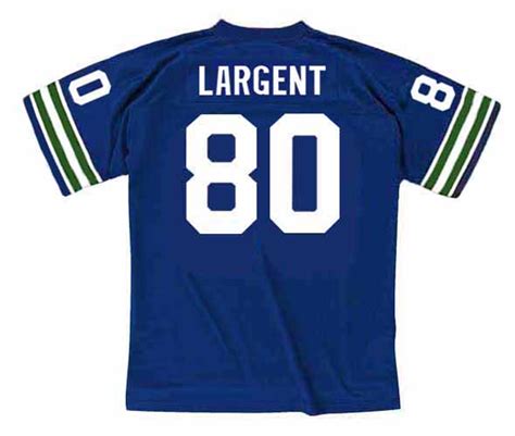 STEVE LARGENT | Seattle Seahawks 1981 Wilson Throwback NFL Football Jersey