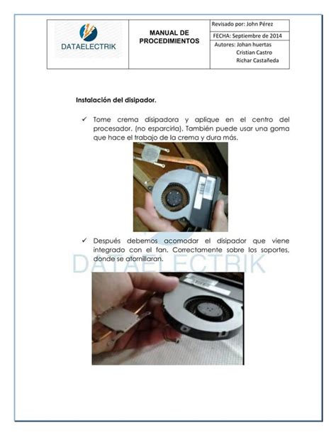 Manual De Mantenimiento Laptop PDF