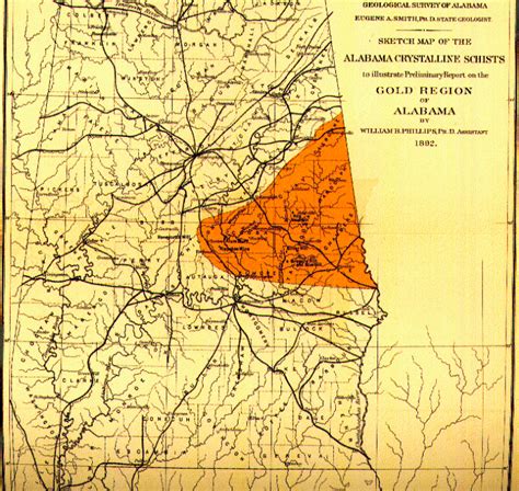 Looking for Gold in Alabama? Here's a Map to 8 Historic Mining Locations - RareGoldNuggets.com