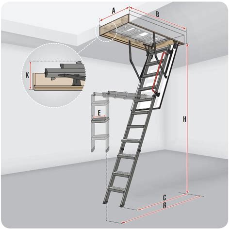 Scara Modulara Metalica Pentru Acces Pod Mansarda Fakro Lmk Komfort