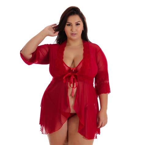 Robe De Tule Conjunto Lingerie Sexy Plus Size Apenas Ouse Lingerie Conjunto De Lingerie