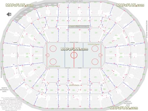 Portland Moda Center Seating Chart Winterhawks Ice Hockey Rink At