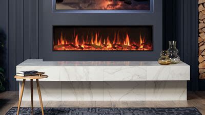 Studio Es Large Sleek Electric Fireplace Regency