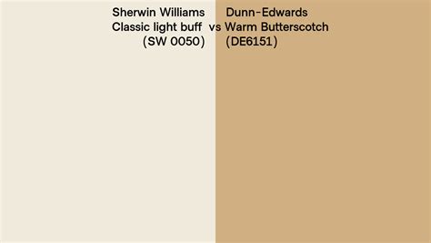 Sherwin Williams Classic Light Buff SW 0050 Vs Dunn Edwards Warm